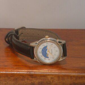 Pre-Owned Women’s Prescott PS 0070 Moon Phase Analog Dress Watch